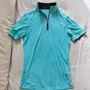 kastel denmark turquoise equestrian top
